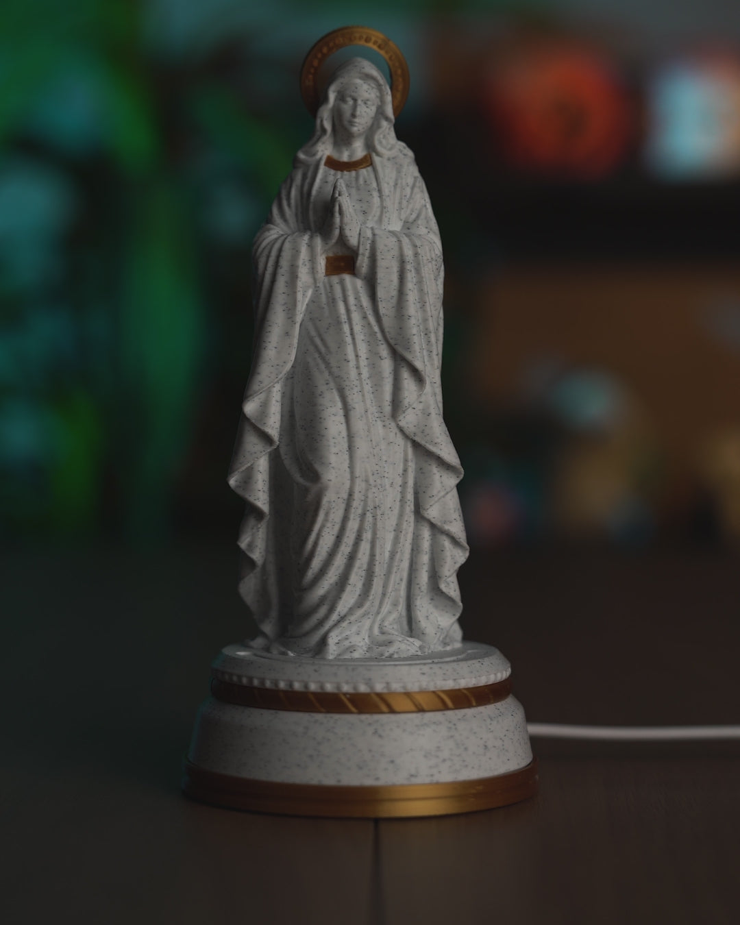 Nossa Senhora Iluminada — apresentação da peça pronta e iluminada