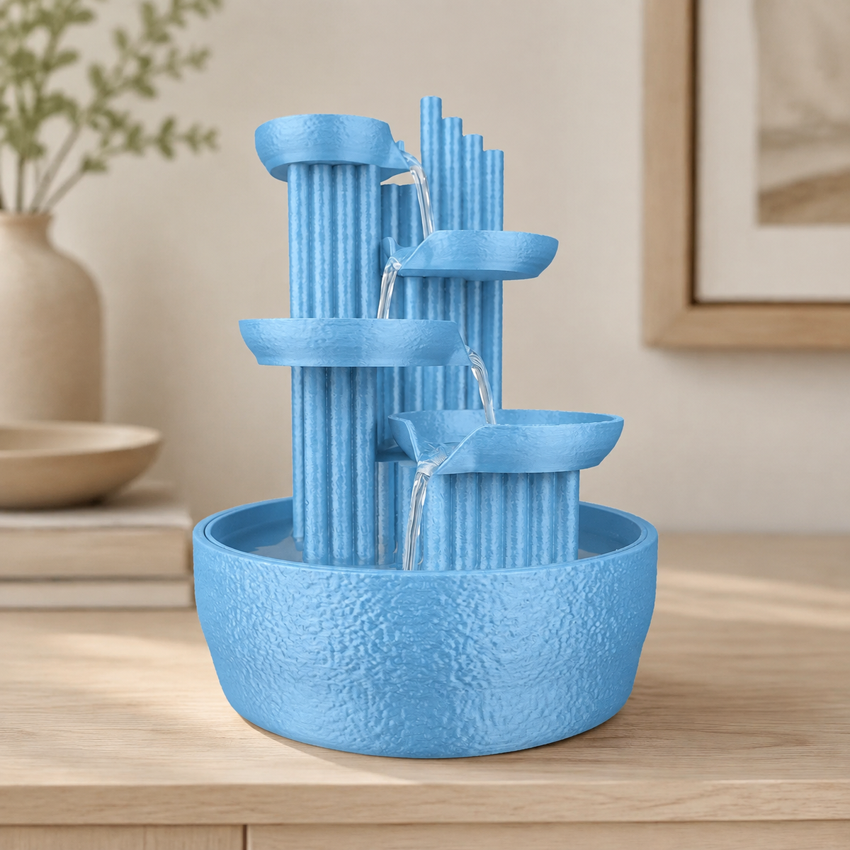 Fonte Quiet Principle na cor Azul Celeste