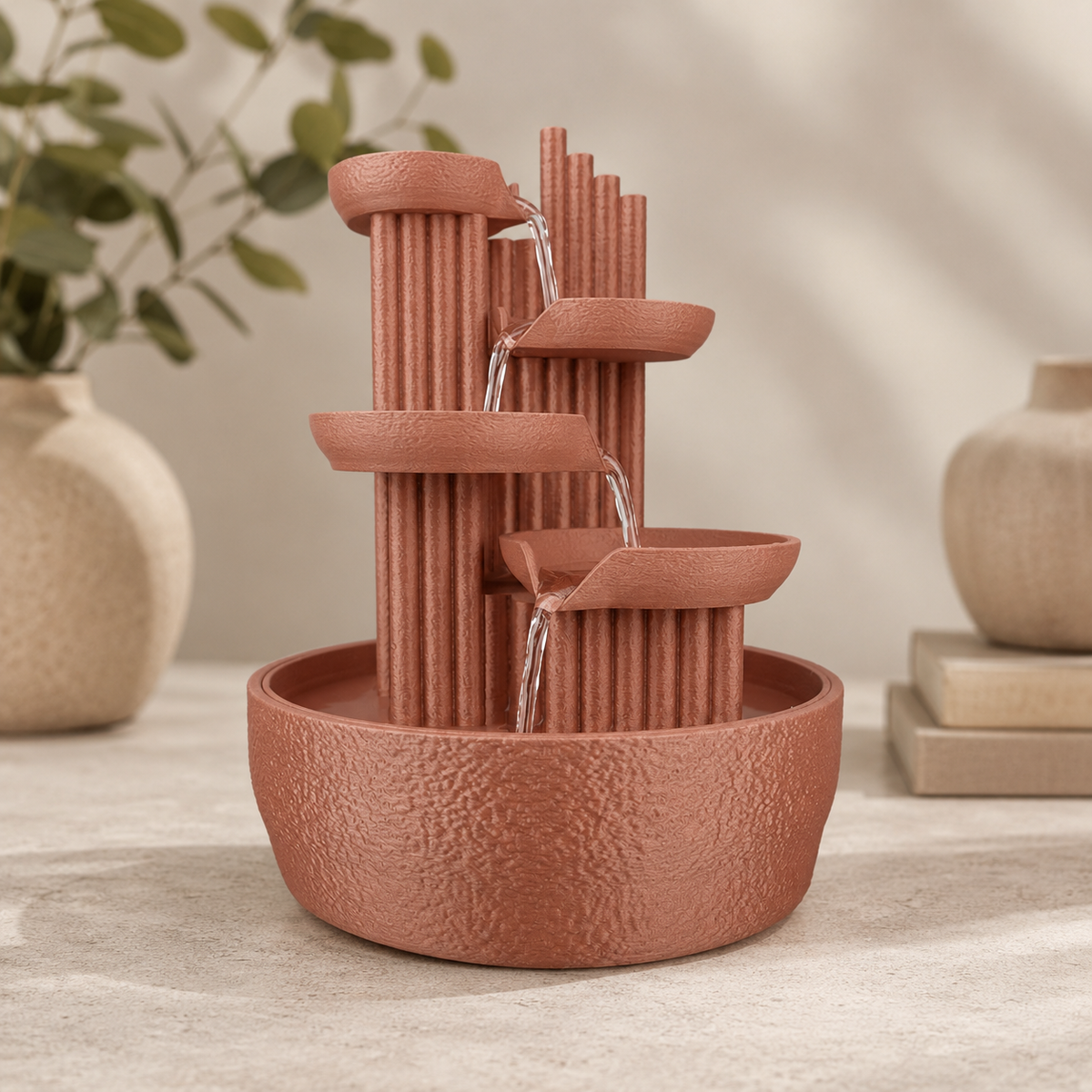 Fonte Quiet Principle na cor Marrom Terracota