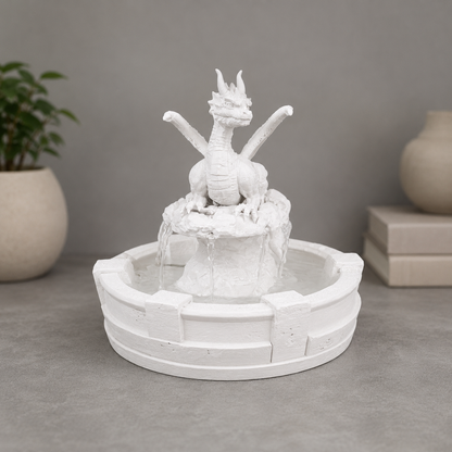 Fonte Resting Guardian com dragão na cor Branco