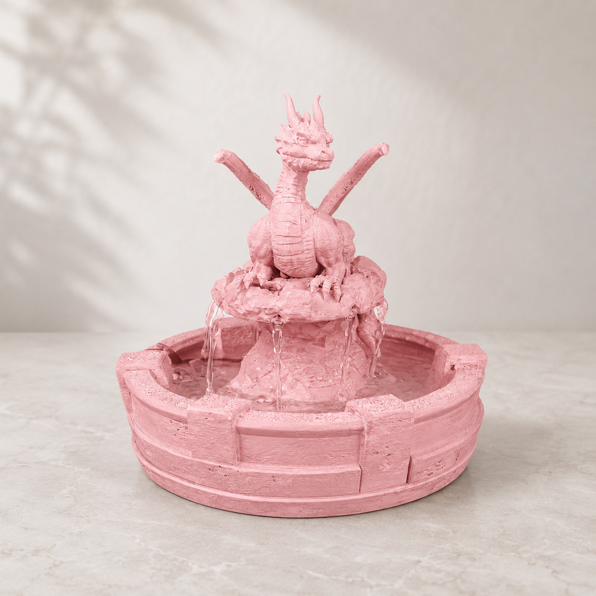Fonte Resting Guardian com dragão na cor Rosa