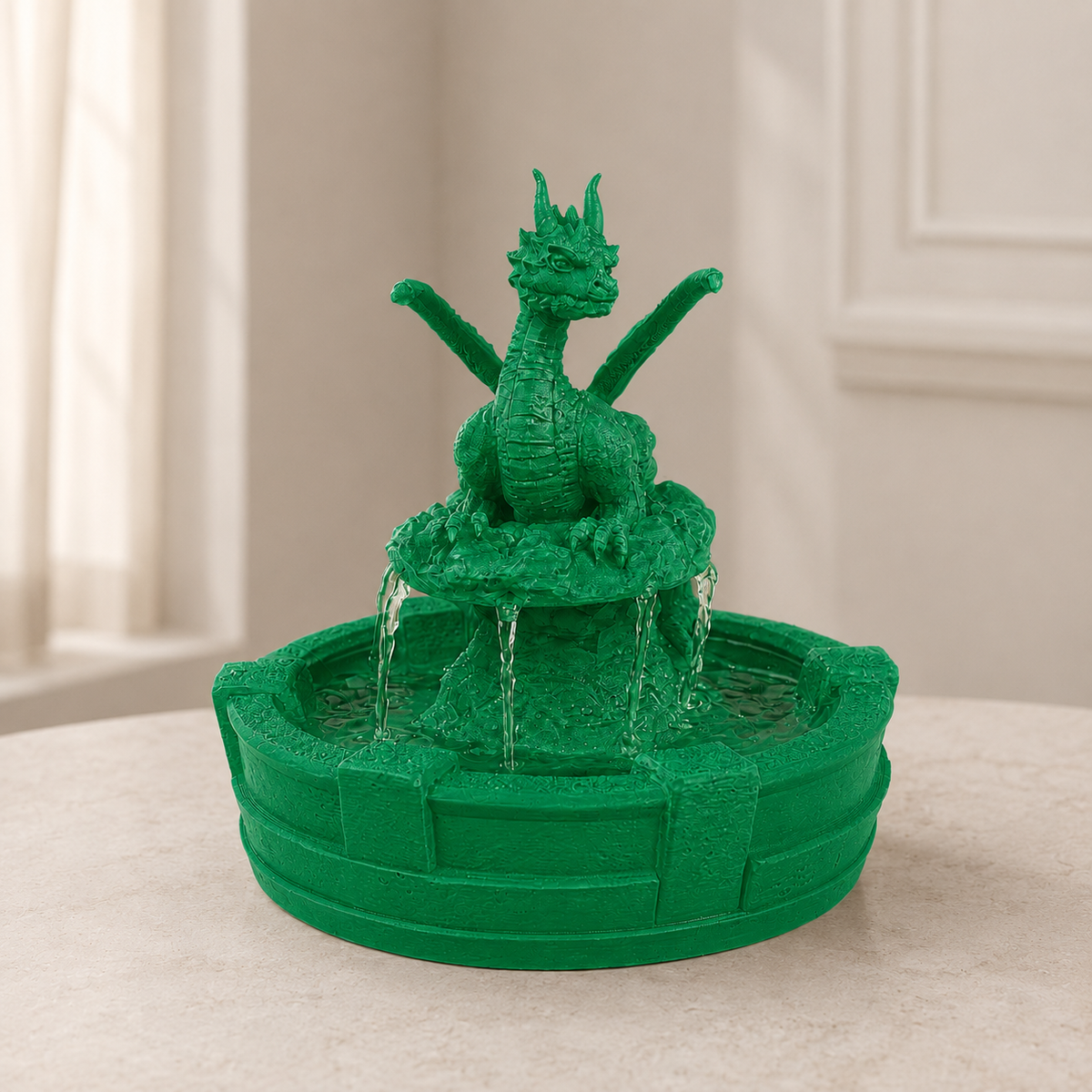 Fonte Resting Guardian com dragão na cor Verde
