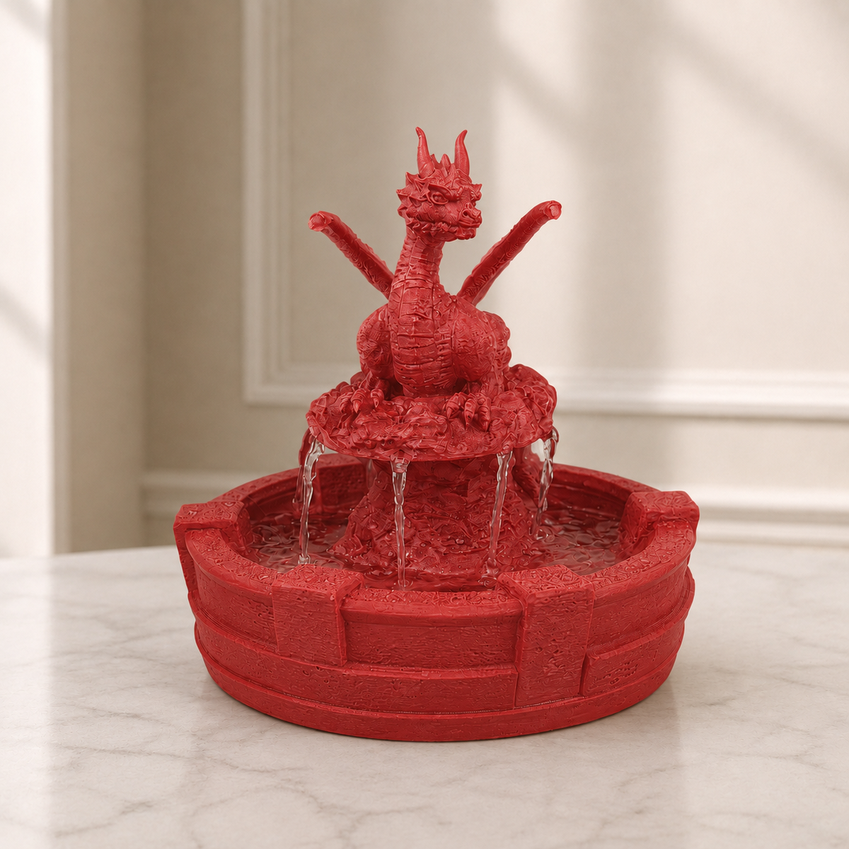 Fonte Resting Guardian com dragão na cor Vermelho