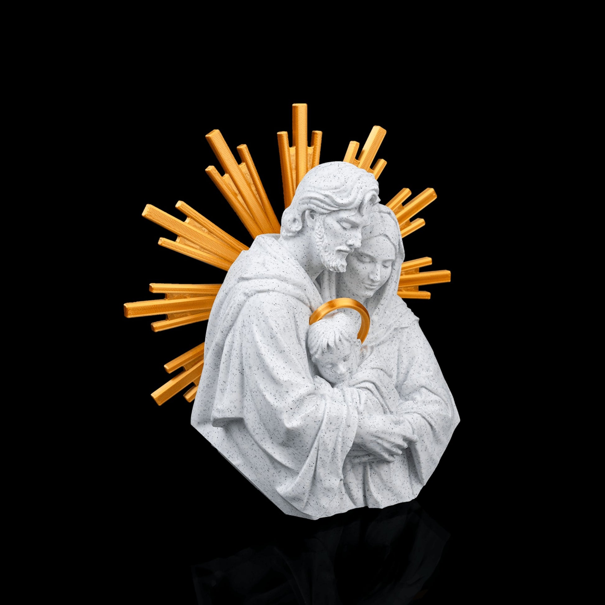 Sagrada Família — Escultura da Natividade com Auréola — foto 4