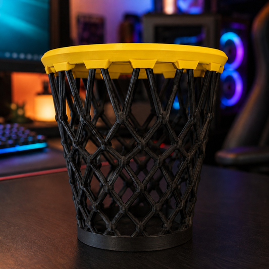Swish — Cesta preta — Aro Amarelo