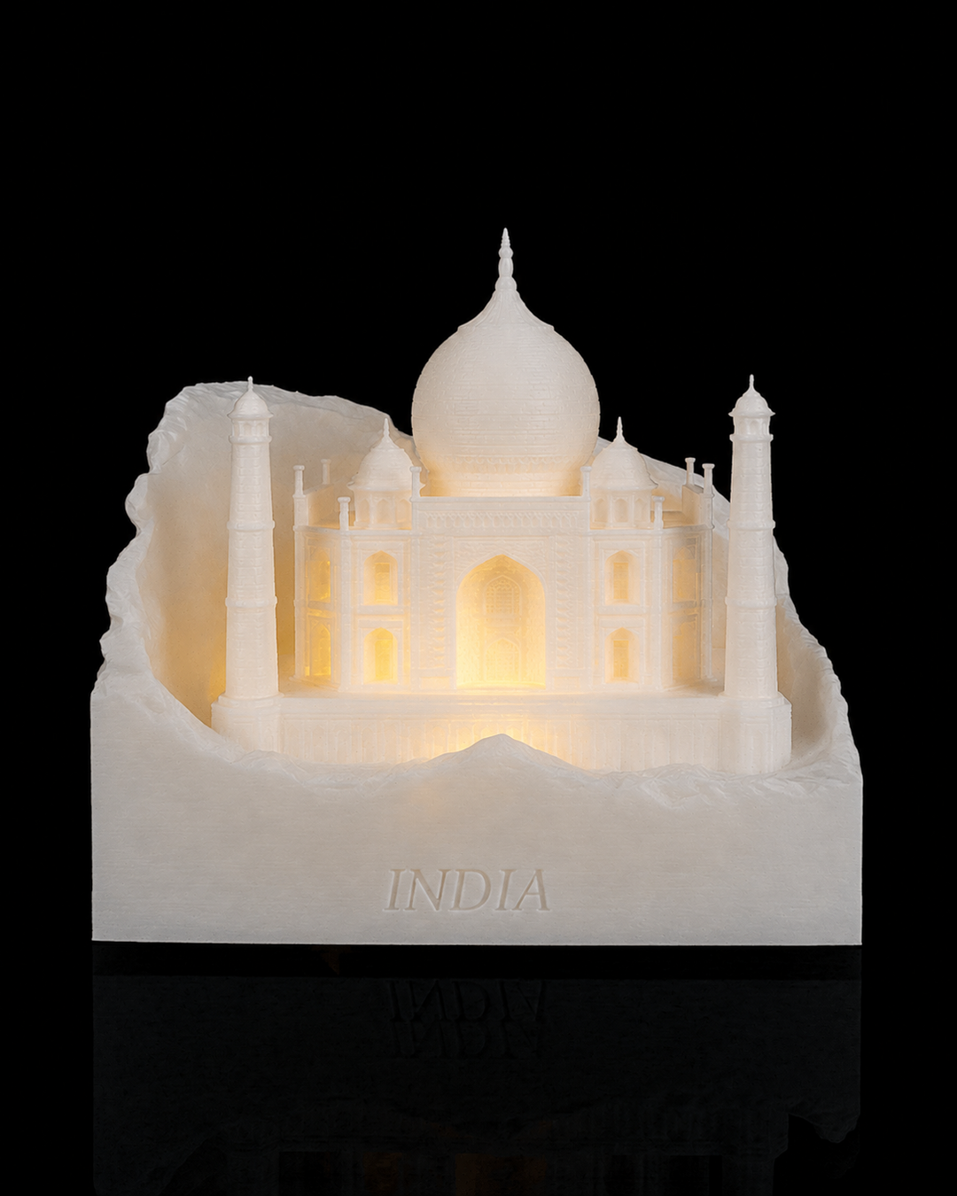Taj Mahal na cor Translúcido