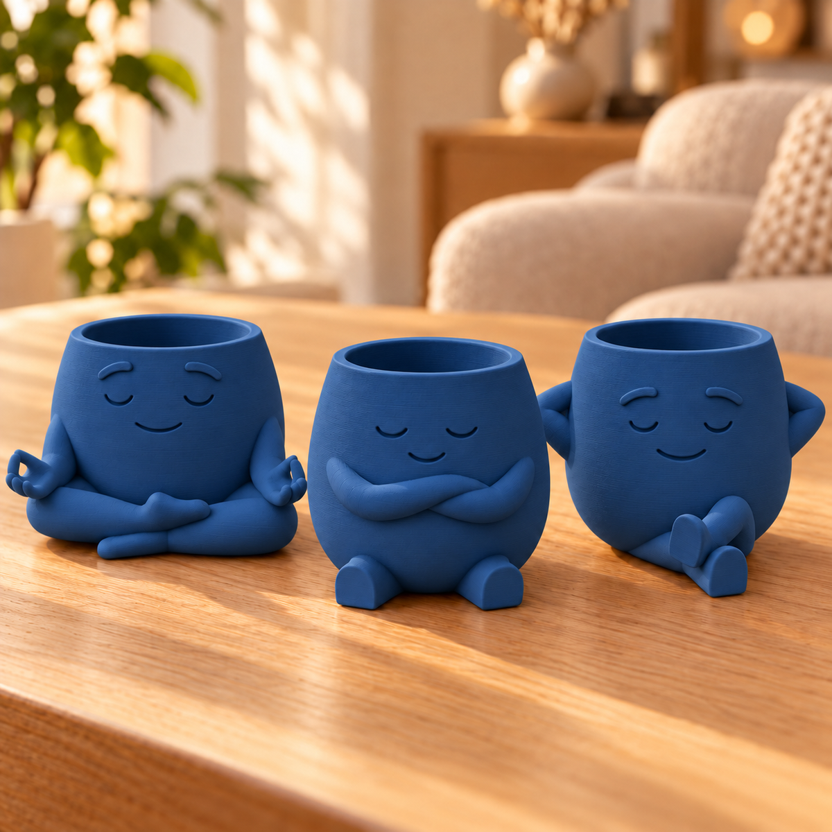 Trio Amiguinhos da Calmaria — Cor: Dark Blue