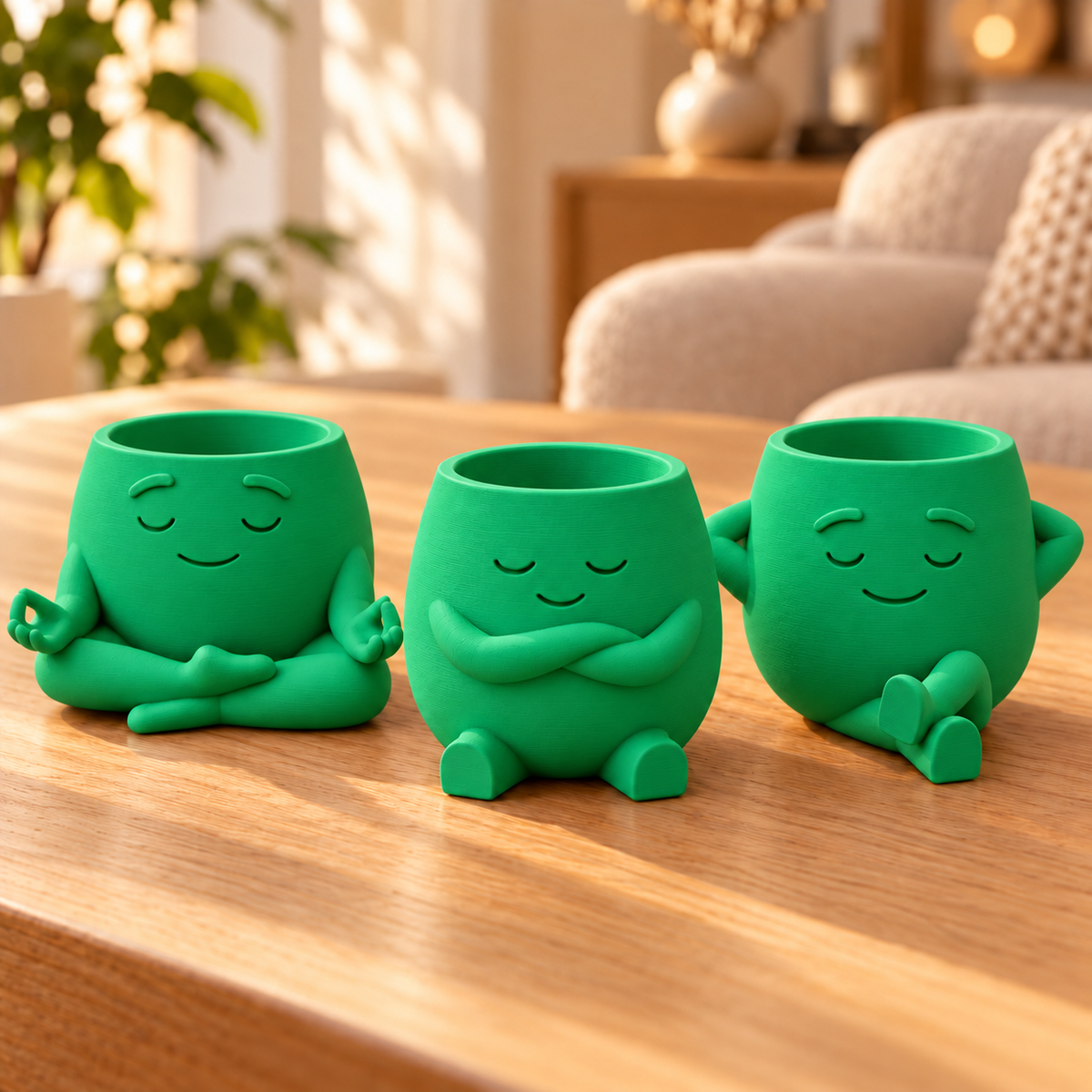 Trio Amiguinhos da Calmaria — Cor: Verde