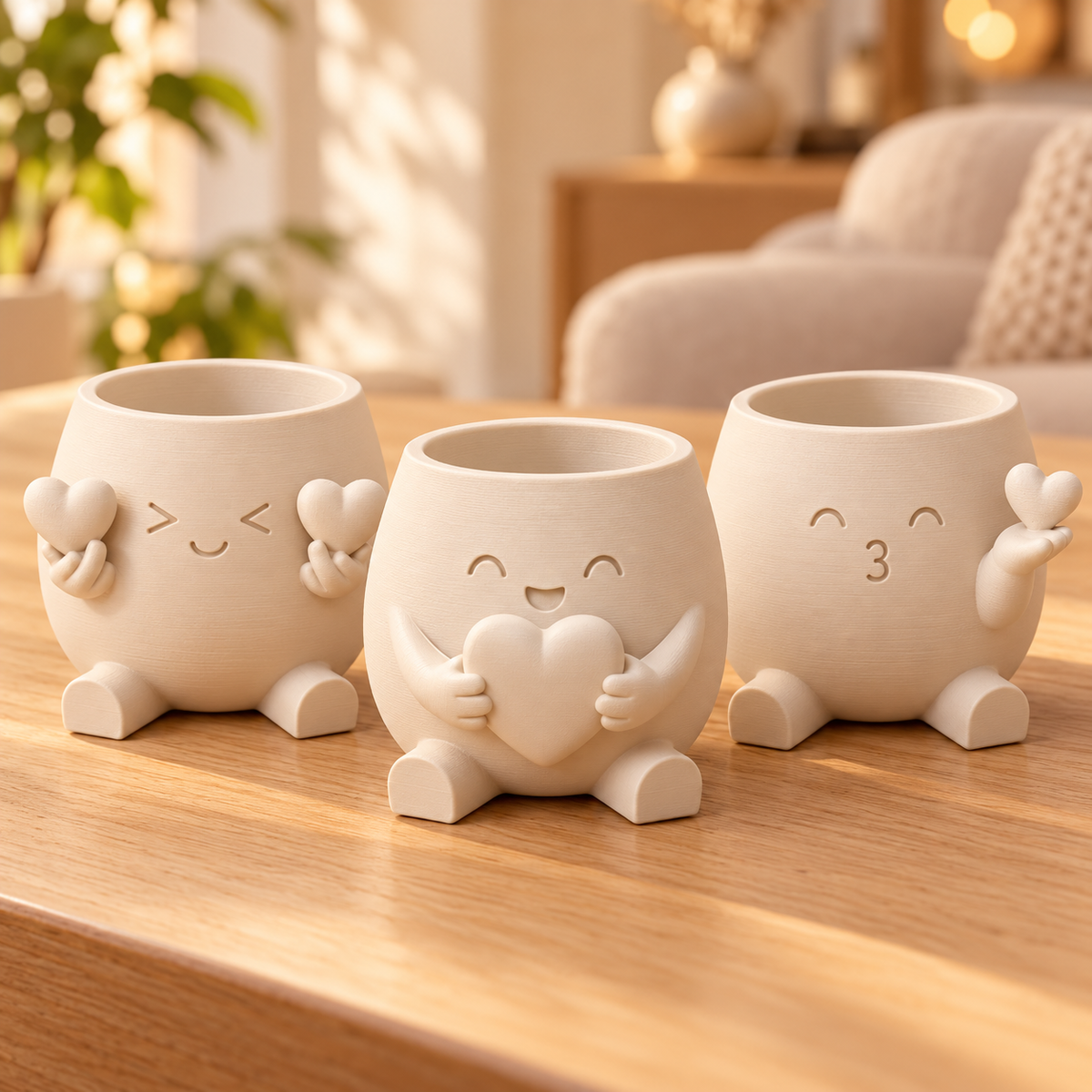 Trio Amiguinhos do Amor — Cor: Branco