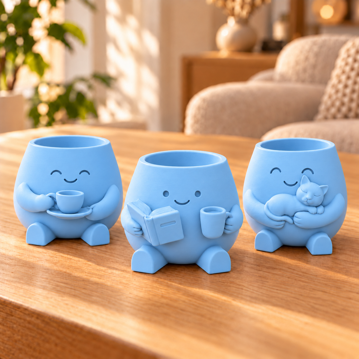 Trio Pequenos Prazeres — Cor: Azul Celeste