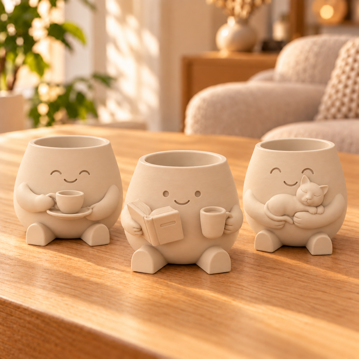 Trio Pequenos Prazeres — Cor: Bege