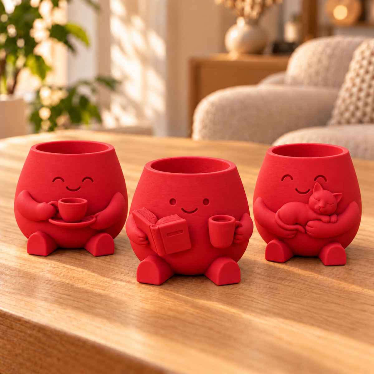 Trio Pequenos Prazeres — Cor: Vermelho