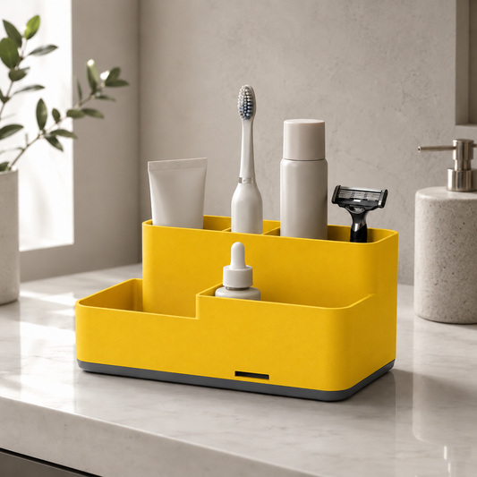 Vanità — Amarelo — Organizador autodrenante
