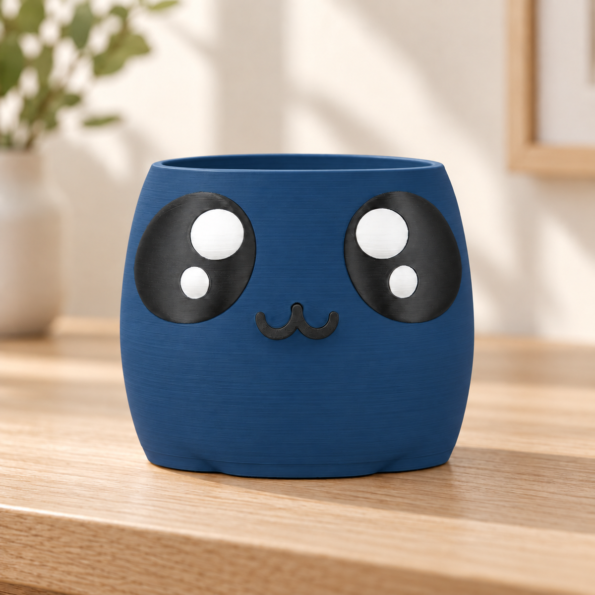 Vaso Carinha — Dark Blue — sem planta