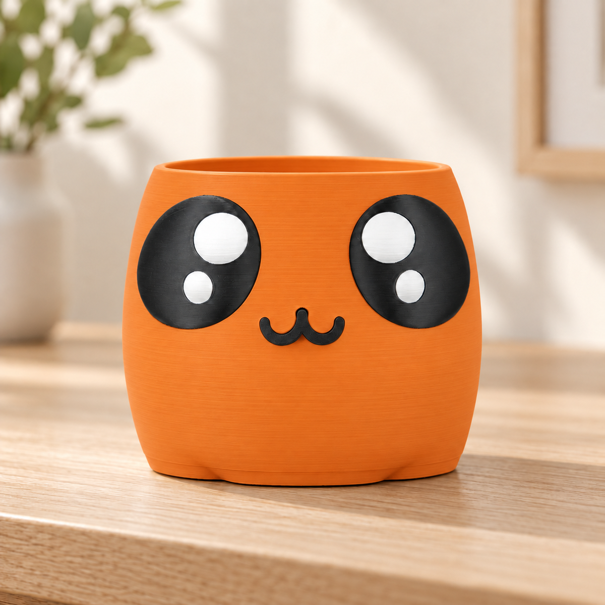 Vaso Carinha — Laranja — sem planta
