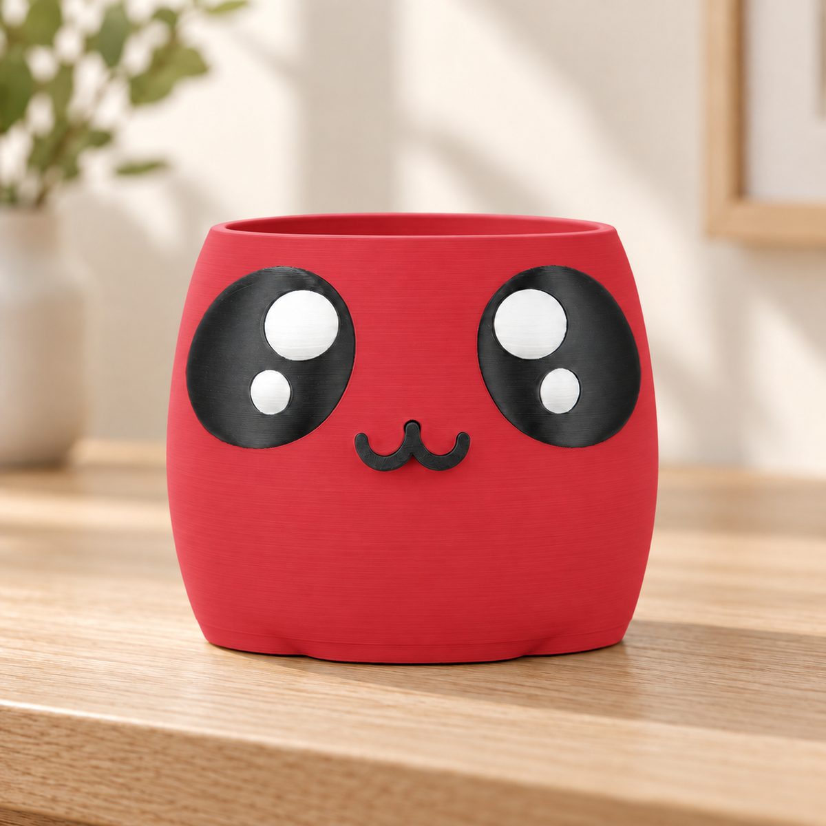 Vaso Carinha — Vermelho — sem planta