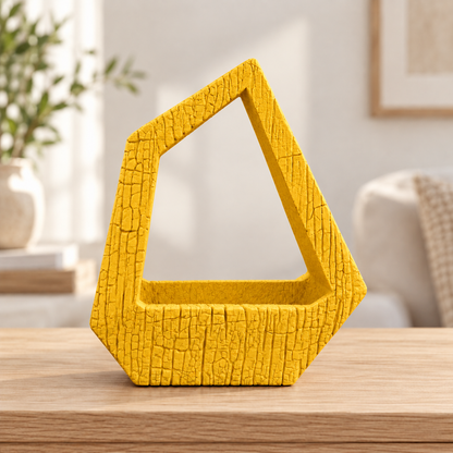 Vaso Obsidiana — Amarelo — sem planta