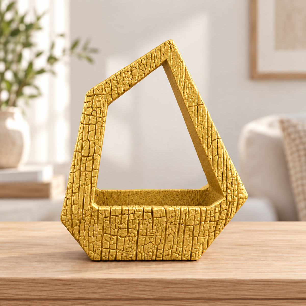 Vaso Obsidiana — Dourado — sem planta