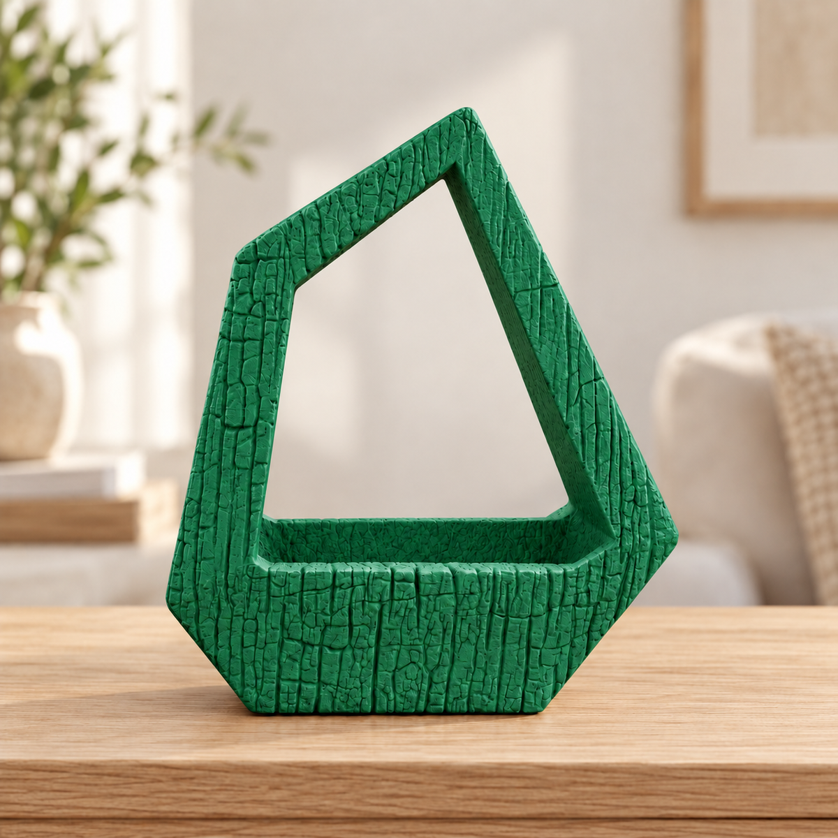 Vaso Obsidiana — Holly Green — sem planta