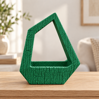 Vaso Obsidiana — Holly Green — sem planta