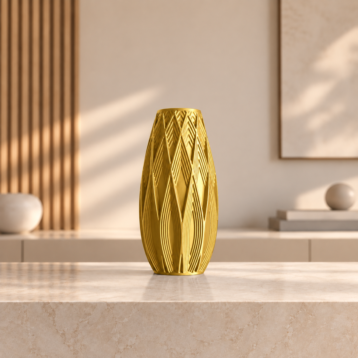 Vaso Traços — Design Geométrico em Alto-Relevo na cor Translúcido
