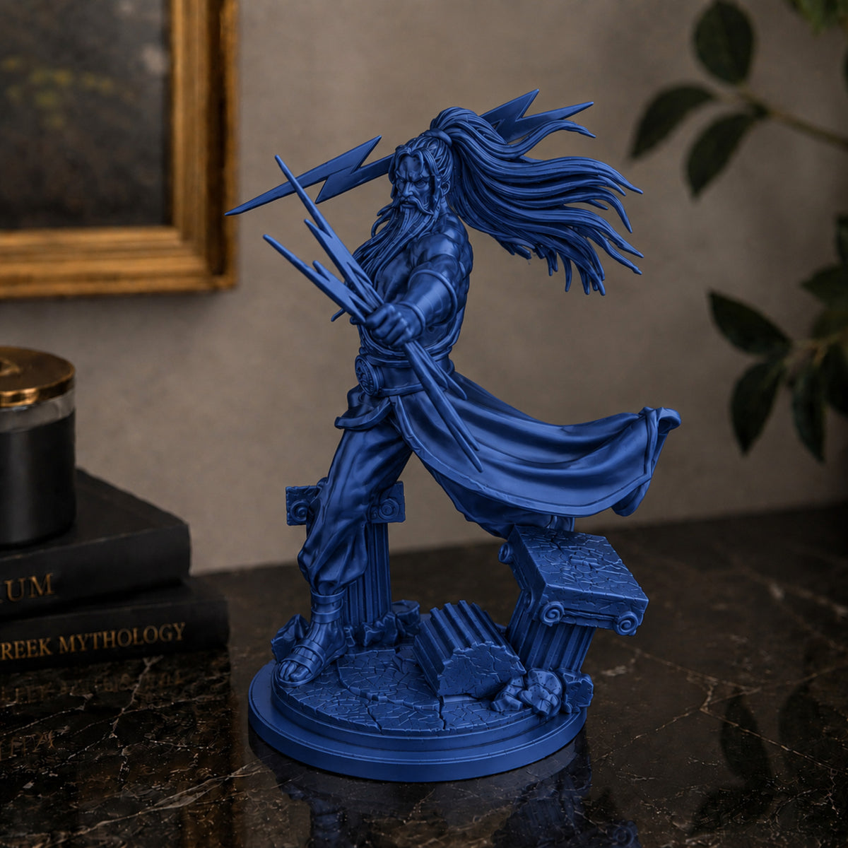 Estátua Zeus - Dark Blue