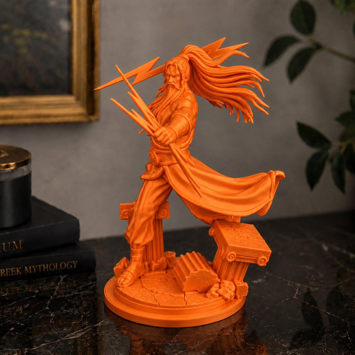 Estátua Zeus - Laranja