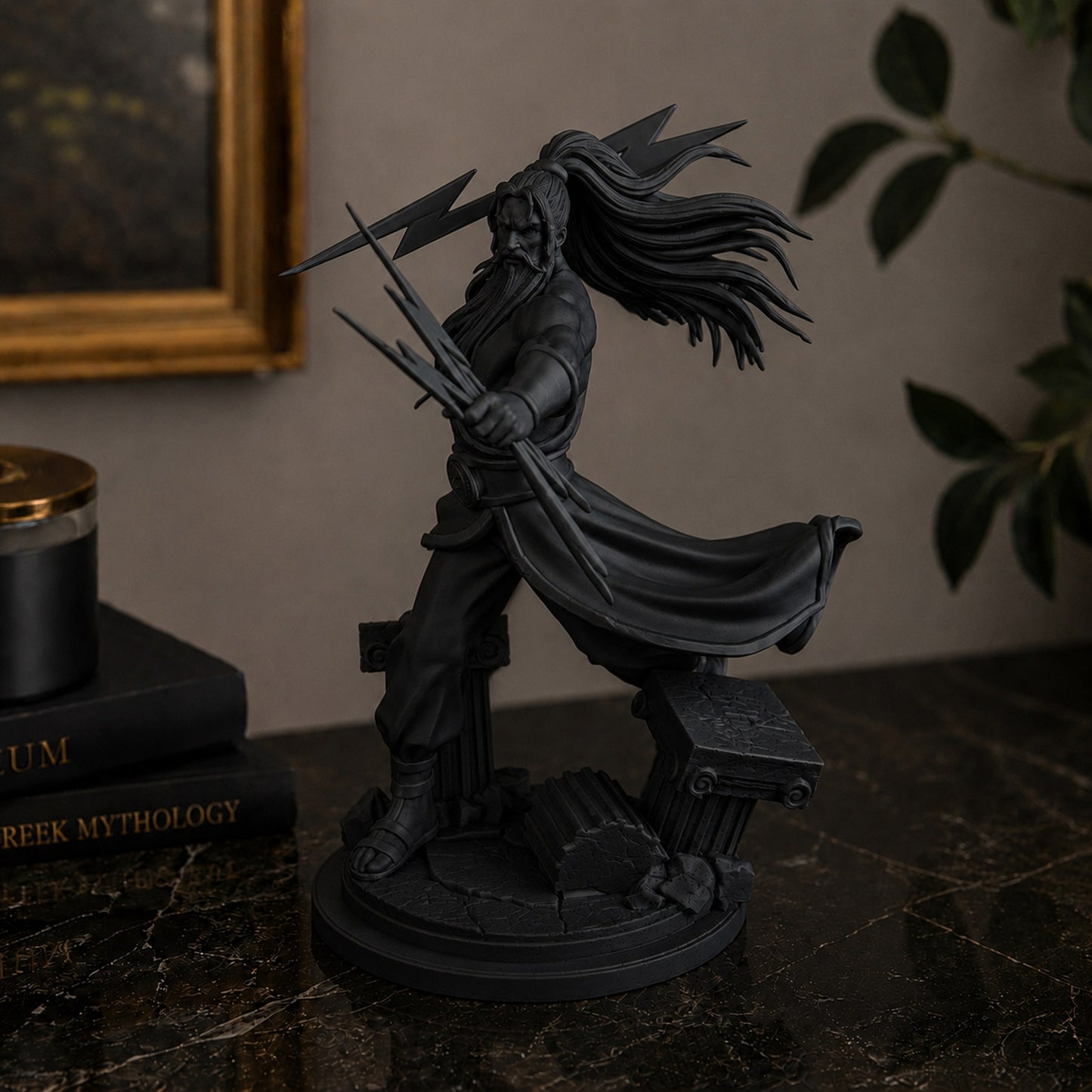 Estátua Zeus - preto